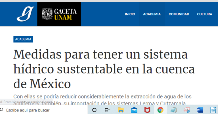 Lee más sobre el artículo Medidas para tener un sistema hídrico sustentable en la cuenca de México