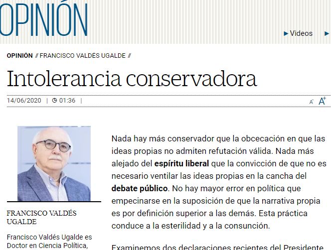 Lee más sobre el artículo Intolerancia conservadora