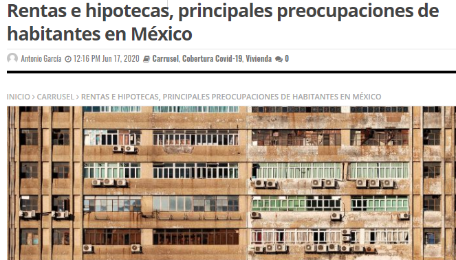 Lee más sobre el artículo Rentas e hipotecas, principales preocupaciones de habitantes en México