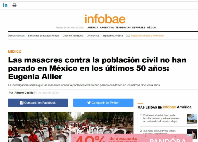 Lee más sobre el artículo Las masacres contra la población civil no han parado en México en los últimos 50 años: