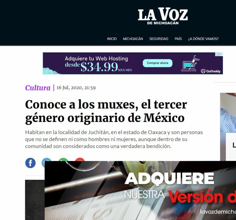 Lee más sobre el artículo Conoce a los muxes, el tercer género originario de México