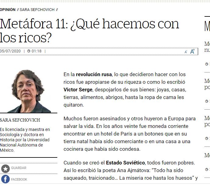 Lee más sobre el artículo Metáfora 11: ¿Qué hacemos con los ricos?