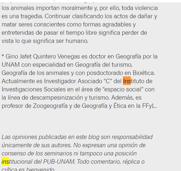 Lee más sobre el artículo ¿Normalizar la violencia hacia los otros animales para la recreación y el deleite?