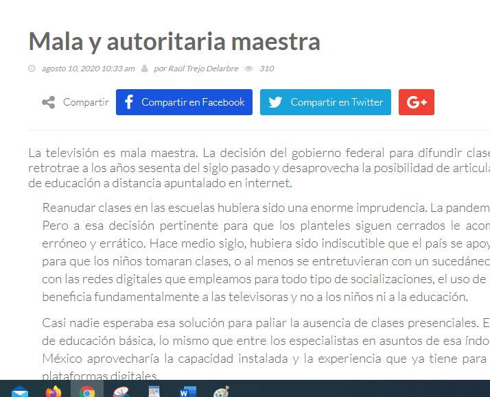 Lee más sobre el artículo Mala y autoritaria maestra