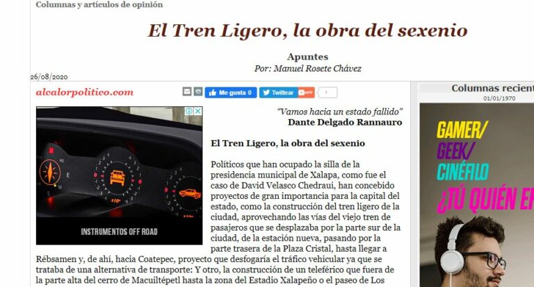 Lee más sobre el artículo El Tren Ligero, la obra del sexenio