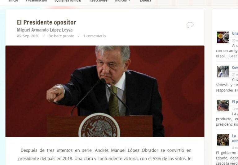 Lee más sobre el artículo El presidente opositor