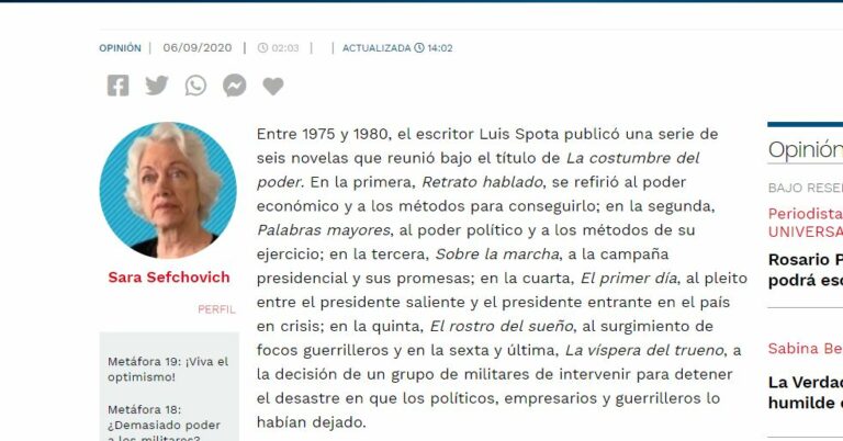 Lee más sobre el artículo Metáfora 18: ¿Demasiado poder a los militares?