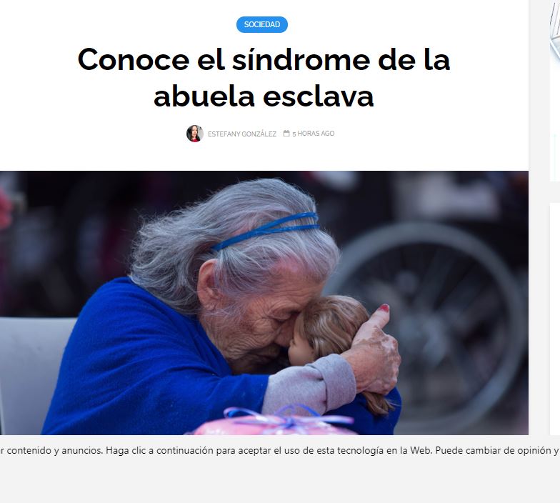 Lee más sobre el artículo Conoce el síndrome de la abuela esclava