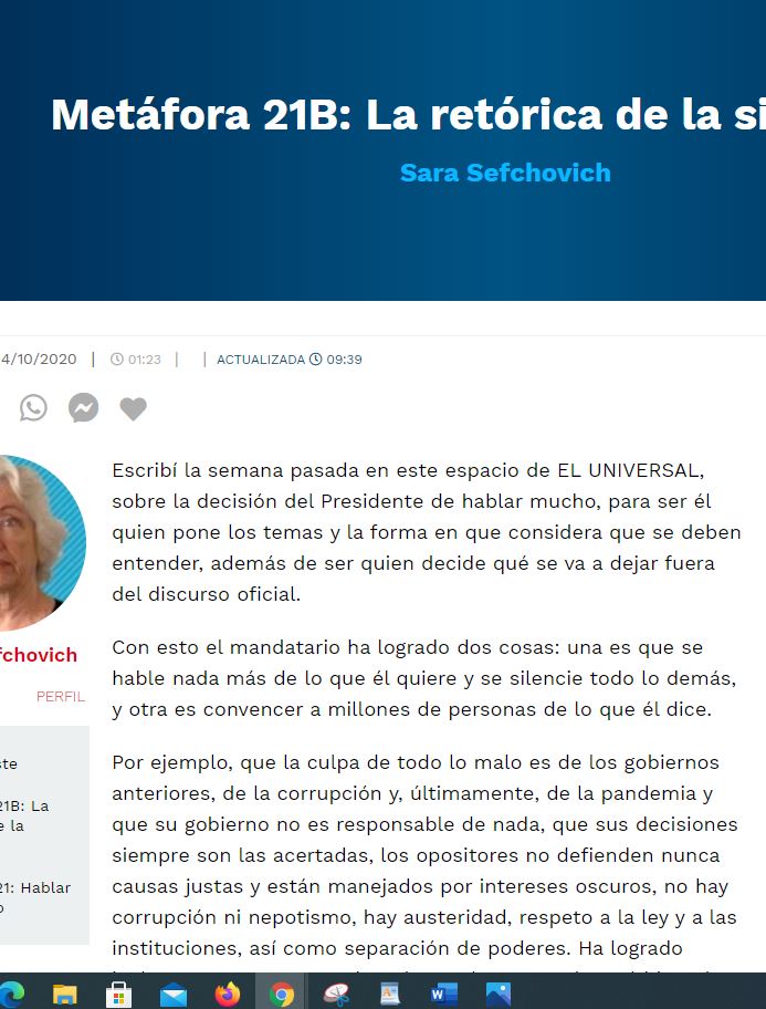 Lee más sobre el artículo Metáfora 21B: La retórica de la sinceridad