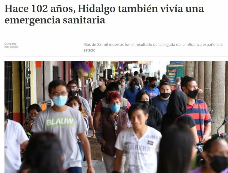 Lee más sobre el artículo Hace 102 años, Hidalgo también vivía una emergencia sanitaria