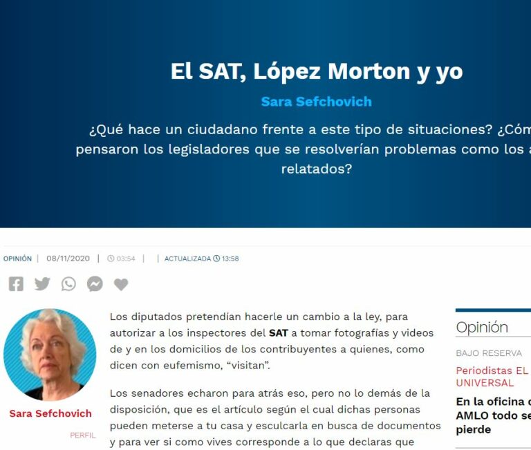 Lee más sobre el artículo El SAT, López Morton y yo