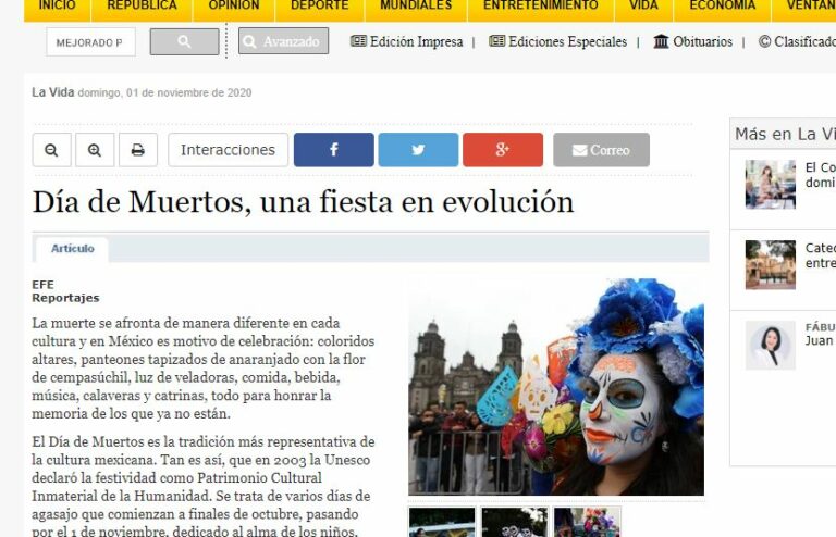 Lee más sobre el artículo Día de Muertos, una fiesta en evolución