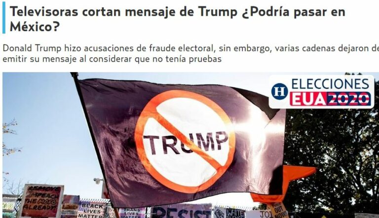 Lee más sobre el artículo Televisoras cortan mensaje de Trump ¿Podría pasar en México?