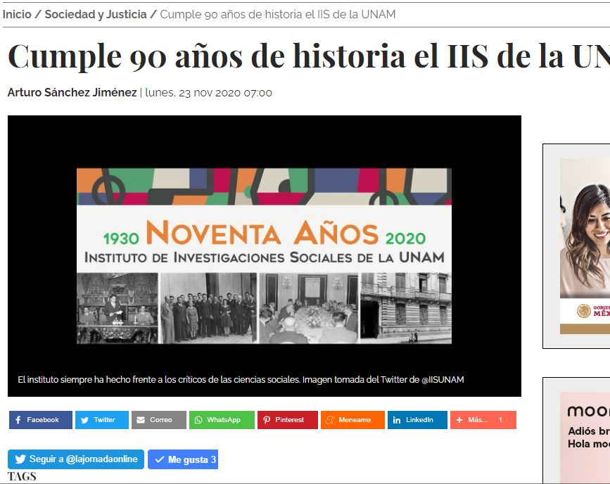 Lee más sobre el artículo Cumple 90 años de historia el IIS de la UNAM