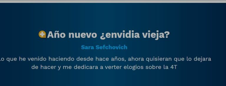 Lee más sobre el artículo Año nuevo ¿envidia vieja?