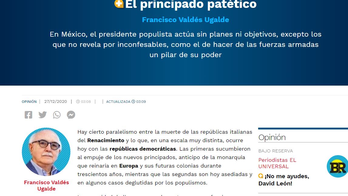 Lee más sobre el artículo El principado patético