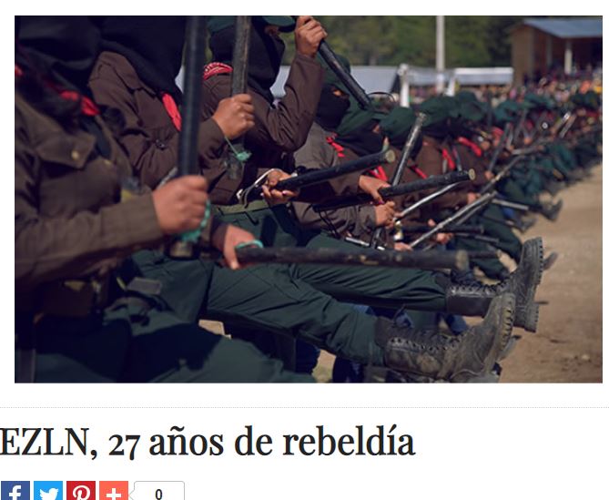 Lee más sobre el artículo EZLN, 27 años de rebeldía