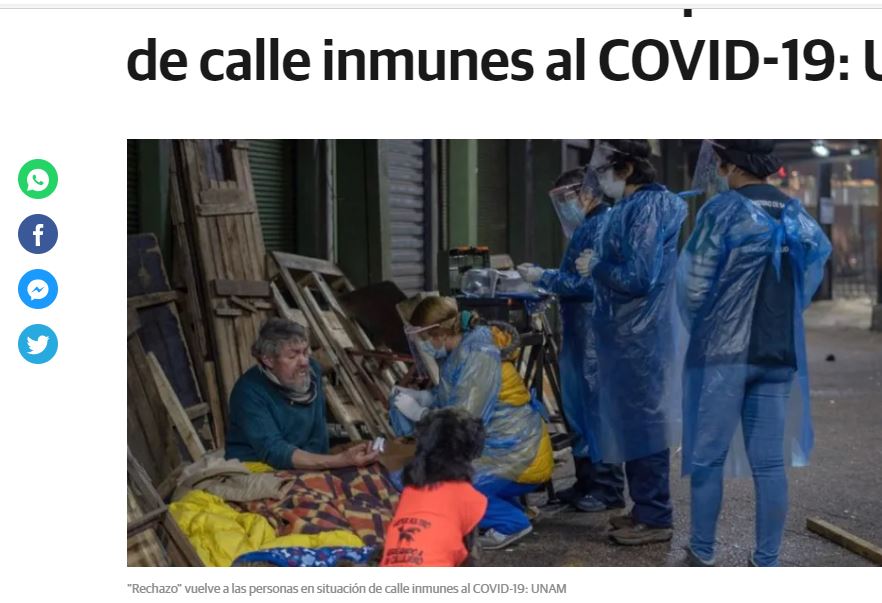 Lee más sobre el artículo “Rechazo” vuelve a las personas en situación de calle inmunes al COVID-19: UNAM