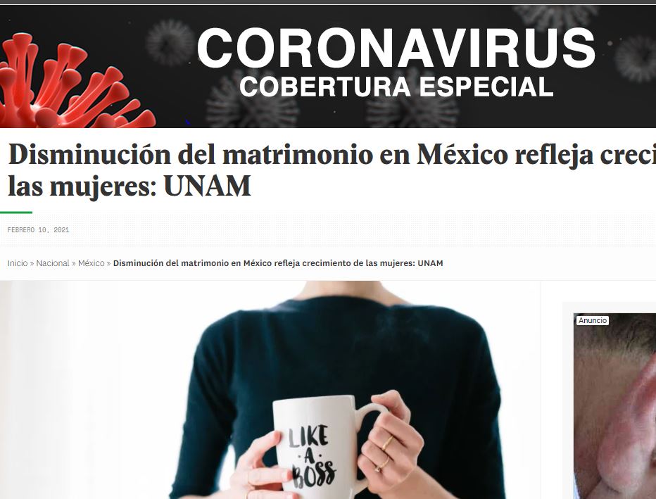 Lee más sobre el artículo Disminución del matrimonio en México refleja crecimiento de las mujeres: UNAM