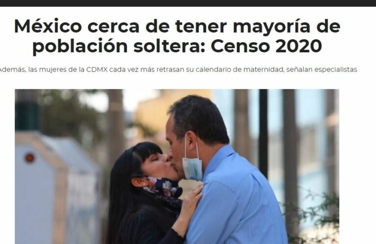 Lee más sobre el artículo México cerca de tener mayoría de población soltera: Censo 2020