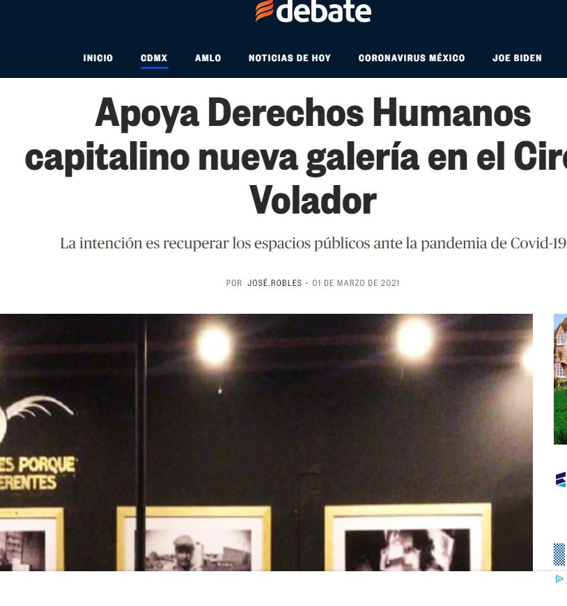 Lee más sobre el artículo Apoya Derechos Humanos CDMX nueva galería del Circo Volador