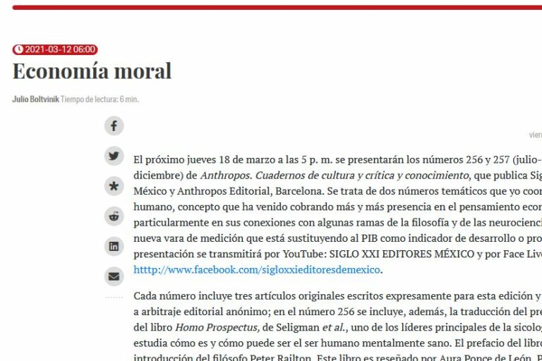 Lee más sobre el artículo Economía moral