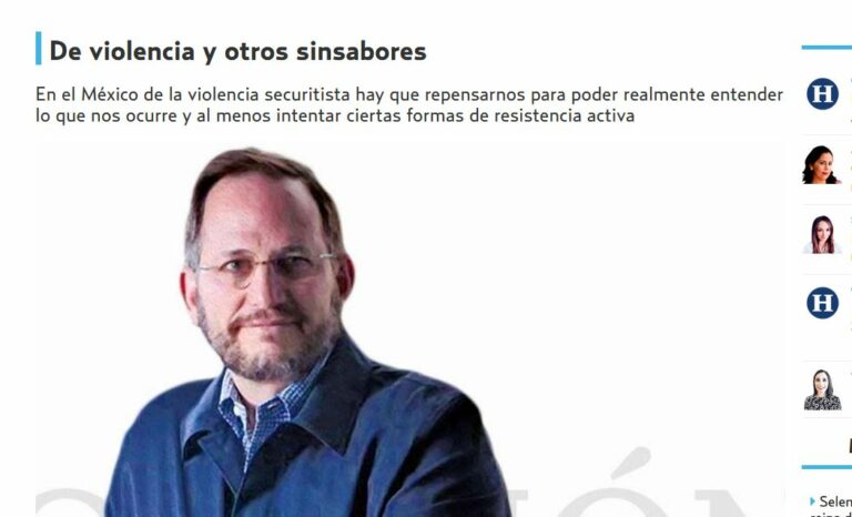 Lee más sobre el artículo De violencia y otros sinsabores