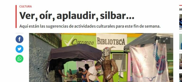 Lee más sobre el artículo Ver, oír, aplaudir, silbar…