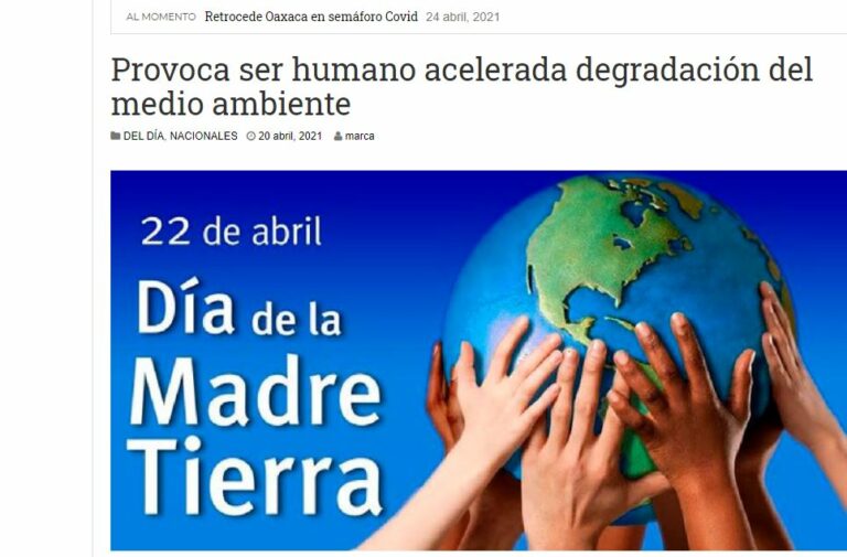 Lee más sobre el artículo Provoca ser humano acelerada degradación del medio ambiente