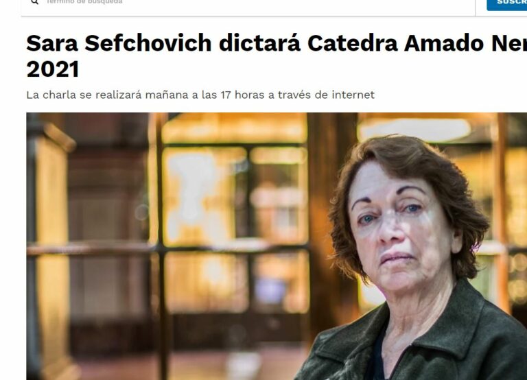 Lee más sobre el artículo Sara Sefchovich dictará Cátedra Amado Nervo 2021