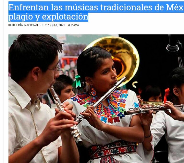 Lee más sobre el artículo Enfrentan las músicas tradicionales de México plagio y explotación