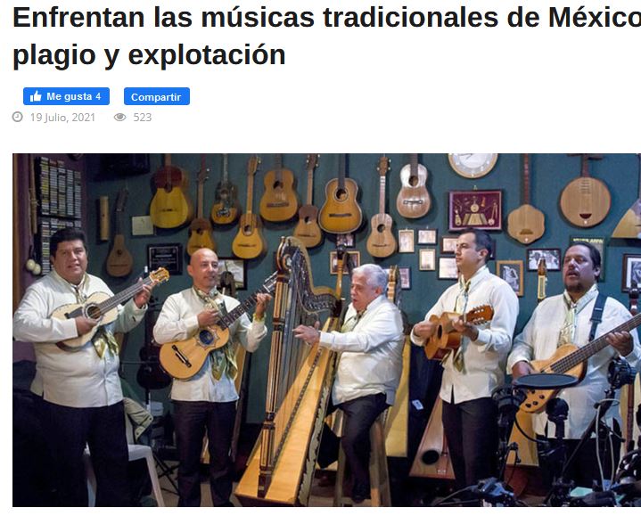 Lee más sobre el artículo Enfrentan las músicas tradicionales de México plagio y explotación