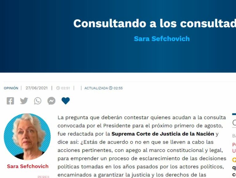 Lee más sobre el artículo Consultando a los consultados