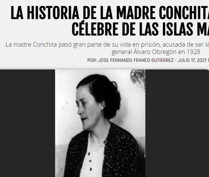 Lee más sobre el artículo LA HISTORIA DE LA MADRE CONCHITA, LA PRESA MÁS CÉLEBRE DE LAS ISLAS MARÍAS