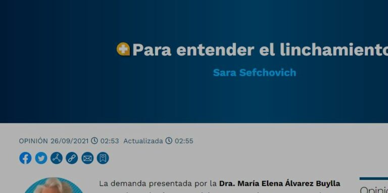 Lee más sobre el artículo Para entender el linchamiento