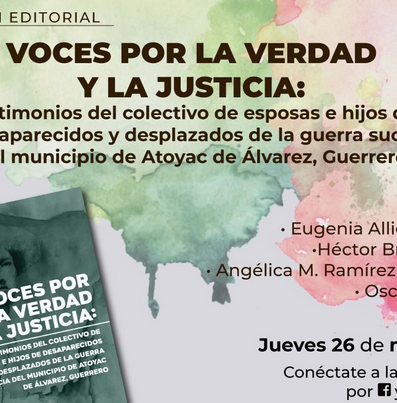 Lee más sobre el artículo El Inehrm presentará “Voces por la verdad y la justicia”, testimonios de familiares desaparecidos en Atoyac de Álvarez