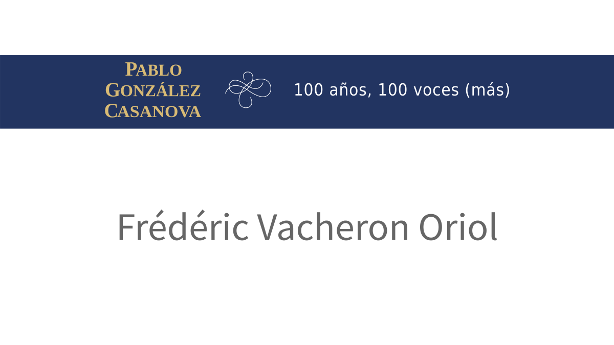 Lee más sobre el artículo Frédéric Vacheron Oriol