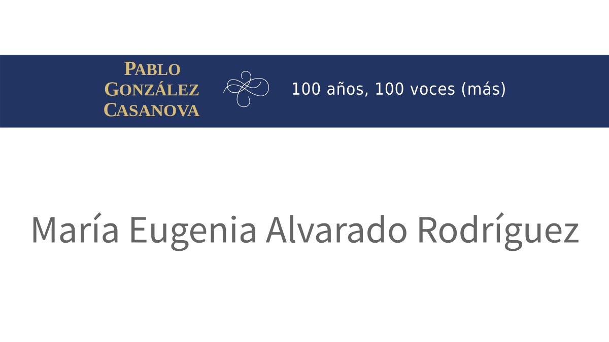 Lee más sobre el artículo María Eugenia Alvarado Rodríguez