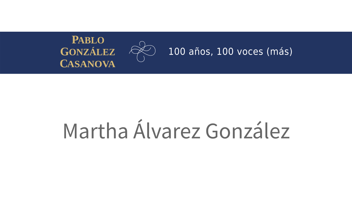 Lee más sobre el artículo Martha Álvarez González