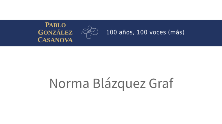 Lee más sobre el artículo Norma Blázquez Graf