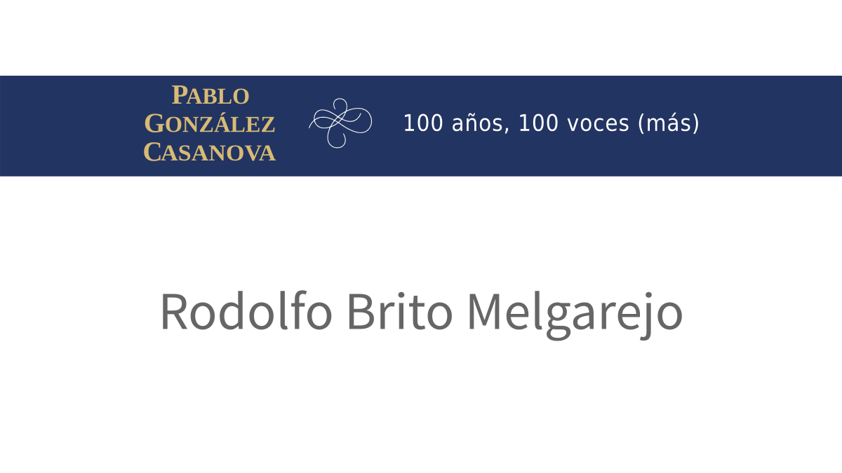 Lee más sobre el artículo Rodolfo Brito Melgarejo