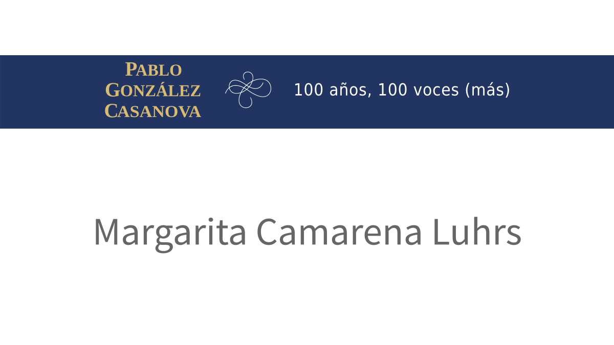 Lee más sobre el artículo Margarita Camarena Luhrs