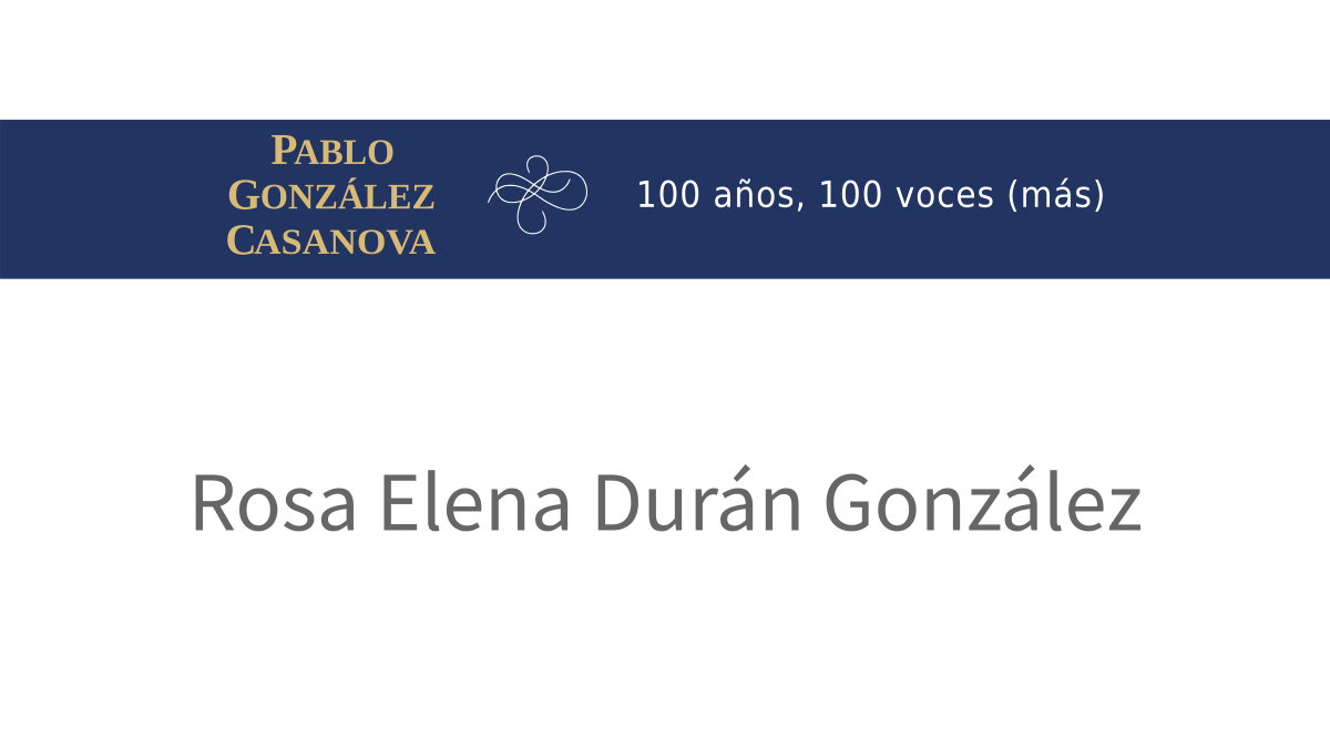 Lee más sobre el artículo Rosa Elena Durán González