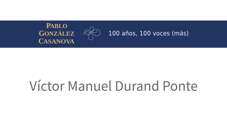 Lee más sobre el artículo Víctor Manuel Durand Ponte