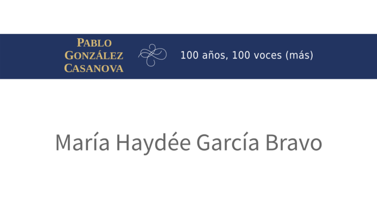 Lee más sobre el artículo María Haydée García Bravo