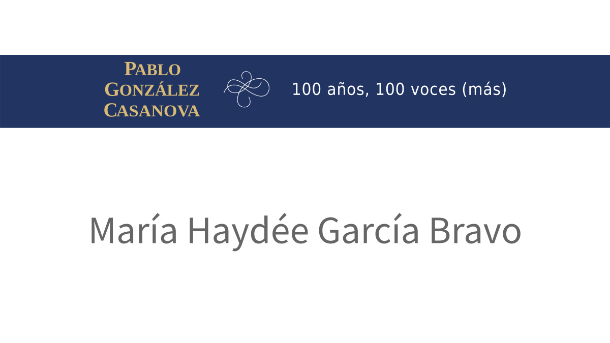 Lee más sobre el artículo María Haydée García Bravo