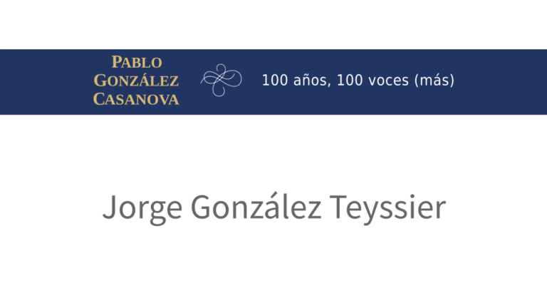 Lee más sobre el artículo Jorge González Teyssier