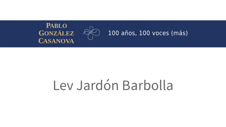 Lee más sobre el artículo Lev Jardón Barbolla