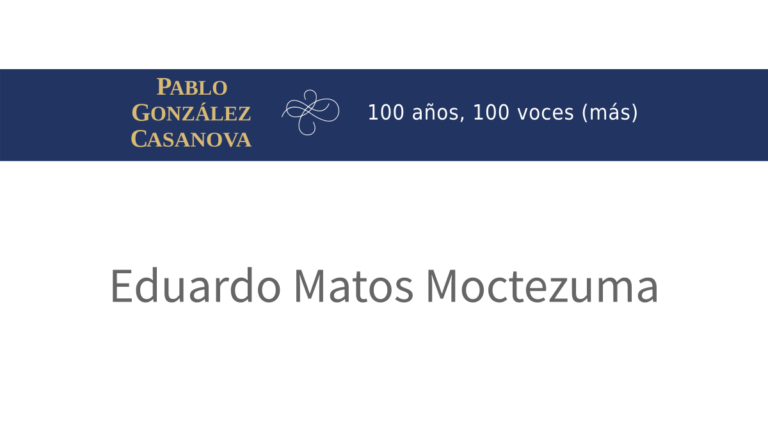 Lee más sobre el artículo Eduardo Matos Moctezuma