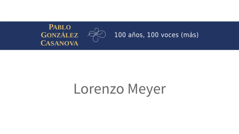 Lee más sobre el artículo Lorenzo Meyer